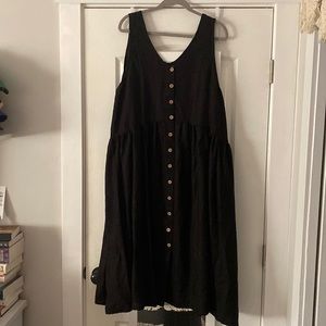 not perfect linen volume dress